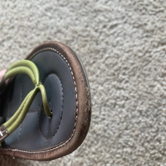 Prada T-strap thong leather sandal lime green - Picture 6 of 9